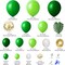 163Pcs Jungle Party Balloons Garland Arch Kit, Gold Lime Green Balloons with Artificial Tropical Palm Leaves for Dinosaur Safari Decorations Wild One Birthday St Patricks Day Party Supplies